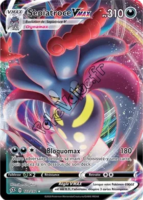 Carte Pokémon Sepiatroce VMAX n°122 de la série Clash des Rebelles