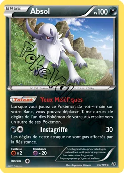 Carte Pokémon Absol  n°40 de la série Ciel rugissant