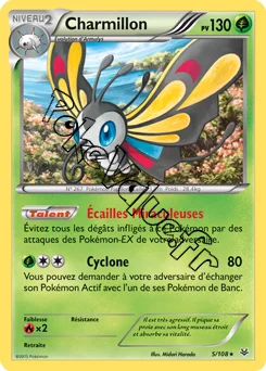 Carte Pokémon Beautifly  n°5 de la série Ciel rugissant