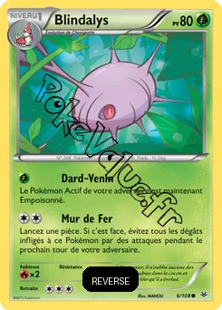 Carte Pokémon Cascoon  Reverse n°6 de la série Ciel rugissant