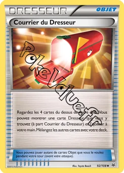 Carte Pokémon Courrier du Dresseur n°92 de la série Ciel rugissant