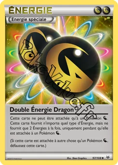 Carte Pokémon Double Énergie Dragon n°97 de la série Ciel rugissant