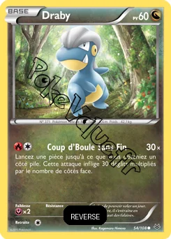 Carte Pokémon Draby  Reverse n°54 de la série Ciel rugissant