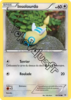 Carte Pokémon Dunsparce  n°68 de la série Ciel rugissant