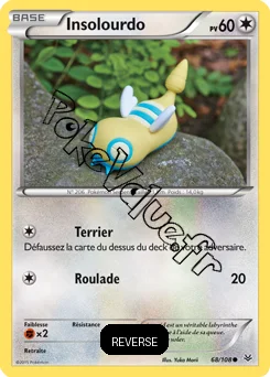 Carte Pokémon Dunsparce  Reverse n°68 de la série Ciel rugissant