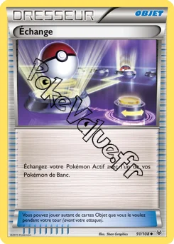 Carte Pokémon Échange  n°91 de la série Ciel rugissant