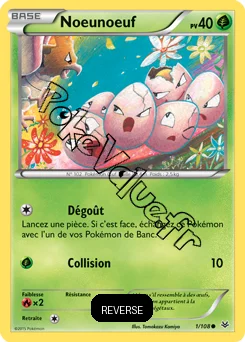 Carte Pokémon Exeggcute  Reverse n°1 de la série Ciel rugissant