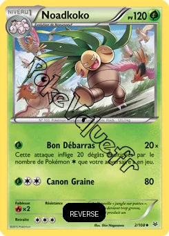 Carte Pokémon Exeggutor  Reverse n°2 de la série Ciel rugissant