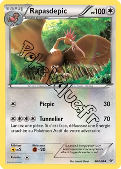 Carte Pokémon Fearow  n°66 de la série Ciel rugissant