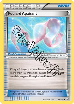 Carte Pokémon Foulard Apaisant n°84 de la série Ciel rugissant