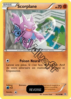 Carte Pokémon Gligar  Reverse n°36 de la série Ciel rugissant