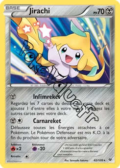 Carte Pokémon Jirachi  n°42 de la série Ciel rugissant