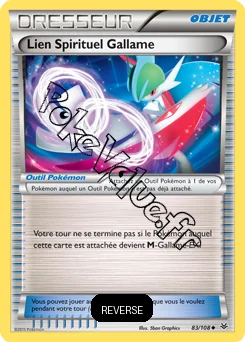 Carte Pokémon Lien Spirituel Gallame Reverse n°83 de la série Ciel rugissant