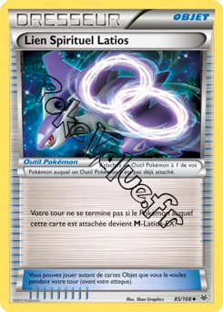 Carte Pokémon Lien Spirituel Latios n°85 de la série Ciel rugissant
