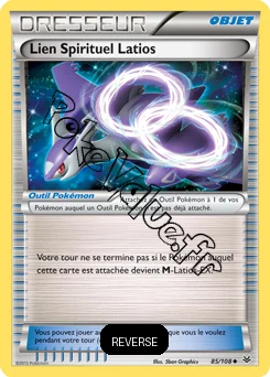 Carte Pokémon Lien Spirituel Latios Reverse n°85 de la série Ciel rugissant