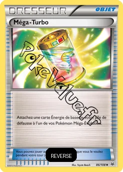 Carte Pokémon Méga-Turbo Reverse n°86 de la série Ciel rugissant