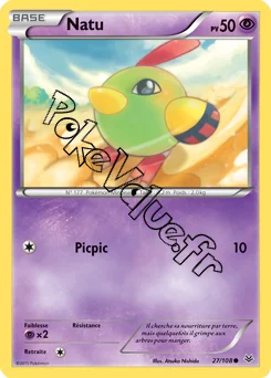 Carte Pokémon Natu  n°27 de la série Ciel rugissant