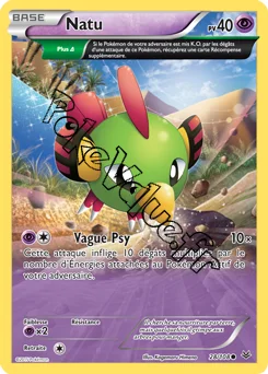 Carte Pokémon Natu  n°28 de la série Ciel rugissant
