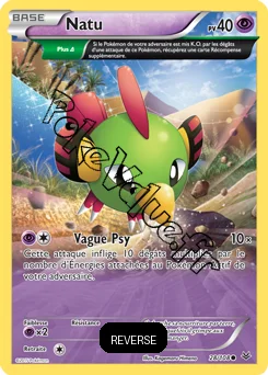 Carte Pokémon Natu  Reverse n°28 de la série Ciel rugissant