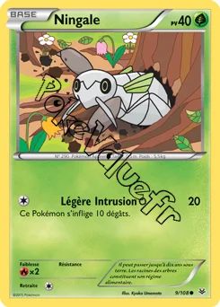 Carte Pokémon Nincada  n°9 de la série Ciel rugissant