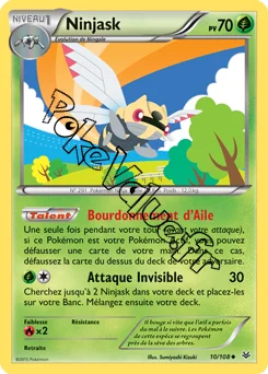 Carte Pokémon Ninjask  n°10 de la série Ciel rugissant