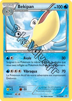 Carte Pokémon Pelipper  n°19 de la série Ciel rugissant