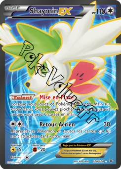Carte Pokémon Shaymin EX  n°106 de la série Ciel rugissant