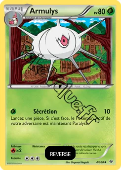 Carte Pokémon Silcoon  Reverse n°4 de la série Ciel rugissant