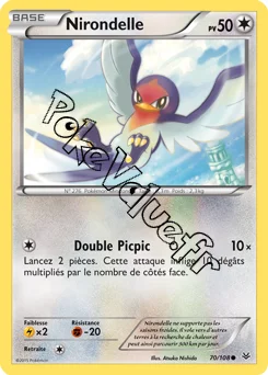 Carte Pokémon Taillow  n°70 de la série Ciel rugissant