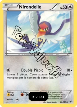 Carte Pokémon Taillow  Reverse n°70 de la série Ciel rugissant