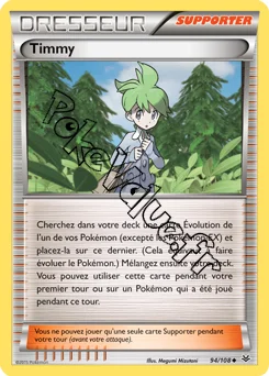 Carte Pokémon Timmy n°94 de la série Ciel rugissant