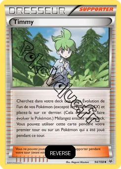 Carte Pokémon Timmy Reverse n°94 de la série Ciel rugissant