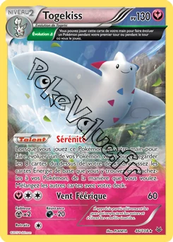 Carte Pokémon Togekiss  n°46 de la série Ciel rugissant