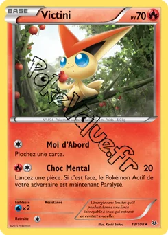 Carte Pokémon Victini  n°13 de la série Ciel rugissant