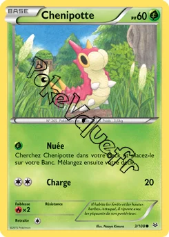Carte Pokémon Wurmple  n°3 de la série Ciel rugissant