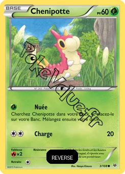 Carte Pokémon Wurmple  Reverse n°3 de la série Ciel rugissant