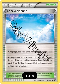 Carte Pokémon Zone Aérienne Reverse n°89 de la série Ciel rugissant