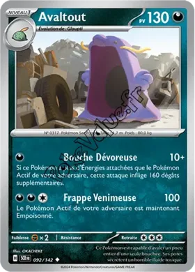 Carte Pokémon Avaltout  n°092 de la série Couronne Stellaire