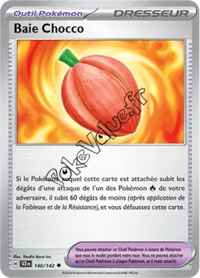 Carte Pokémon Baie Chocco n°140 de la série Couronne Stellaire