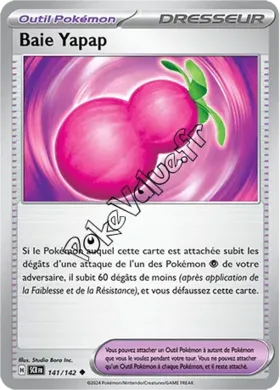 Carte Pokémon Baie Yapap n°141 de la série Couronne Stellaire