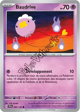 Carte Pokémon Baudrive  n°060 de la série Couronne Stellaire