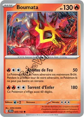 Carte Pokémon Boumata  n°025 de la série Couronne Stellaire