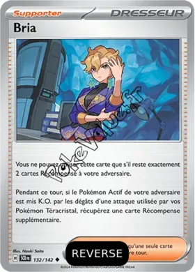 Carte Pokémon Bria Reverse n°132 de la série Couronne Stellaire