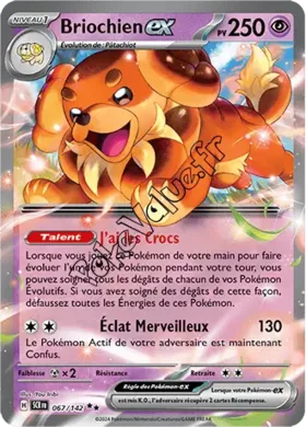 Carte Pokémon Briochien ex  n°067 de la série Couronne Stellaire