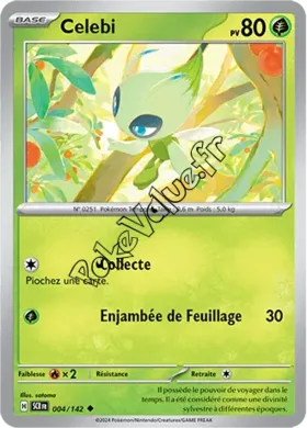 Carte Pokémon Celebi  n°004 de la série Couronne Stellaire