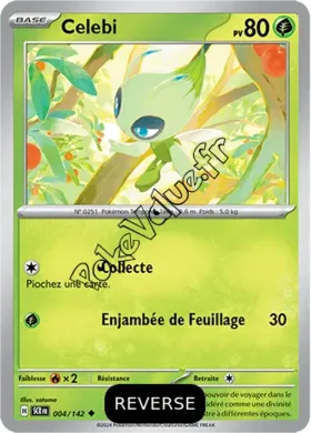 Carte Pokémon Celebi  Reverse n°004 de la série Couronne Stellaire