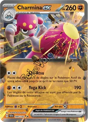 Carte Pokémon Charmina ex  n°080 de la série Couronne Stellaire
