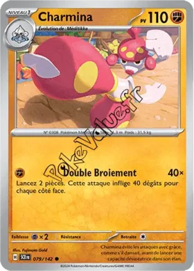 Carte Pokémon Charmina  n°079 de la série Couronne Stellaire