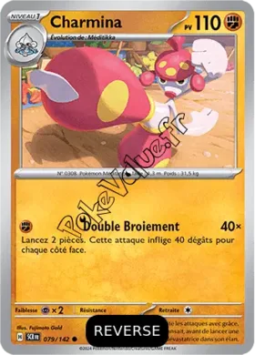 Carte Pokémon Charmina  Reverse n°079 de la série Couronne Stellaire