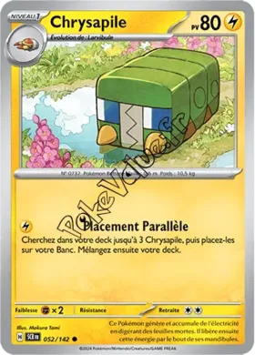 Carte Pokémon Chrysapile  n°052 de la série Couronne Stellaire